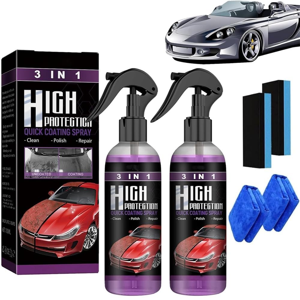 3 in 1 High Protection Quick Car Coating Spray,